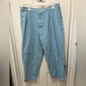 Big bud press baby blue trousers, size XL petite, X-large pants